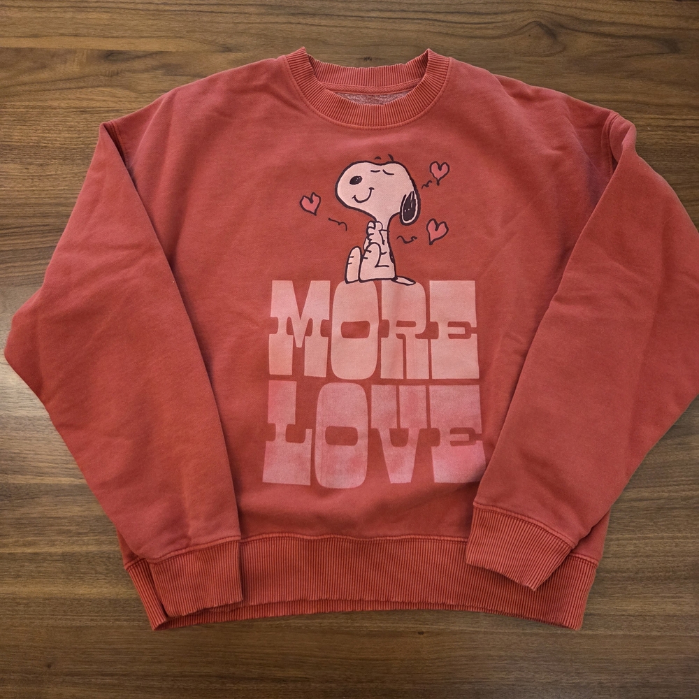 American Eagle Outfitters Red Snoopy Sweatshirt